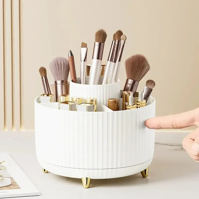 Rotating Makeup Brush Organizer