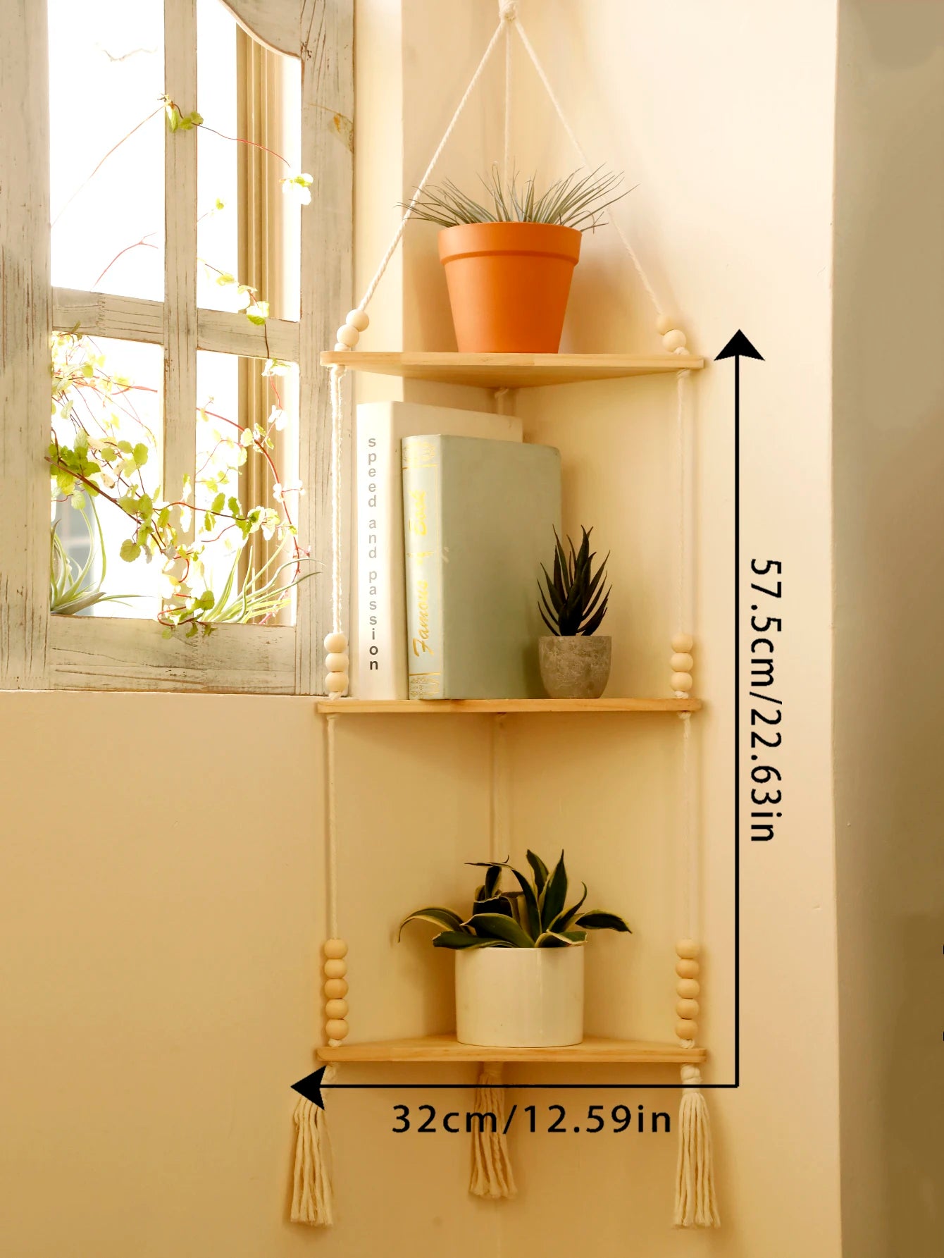 Wooden Hanging Shelf
