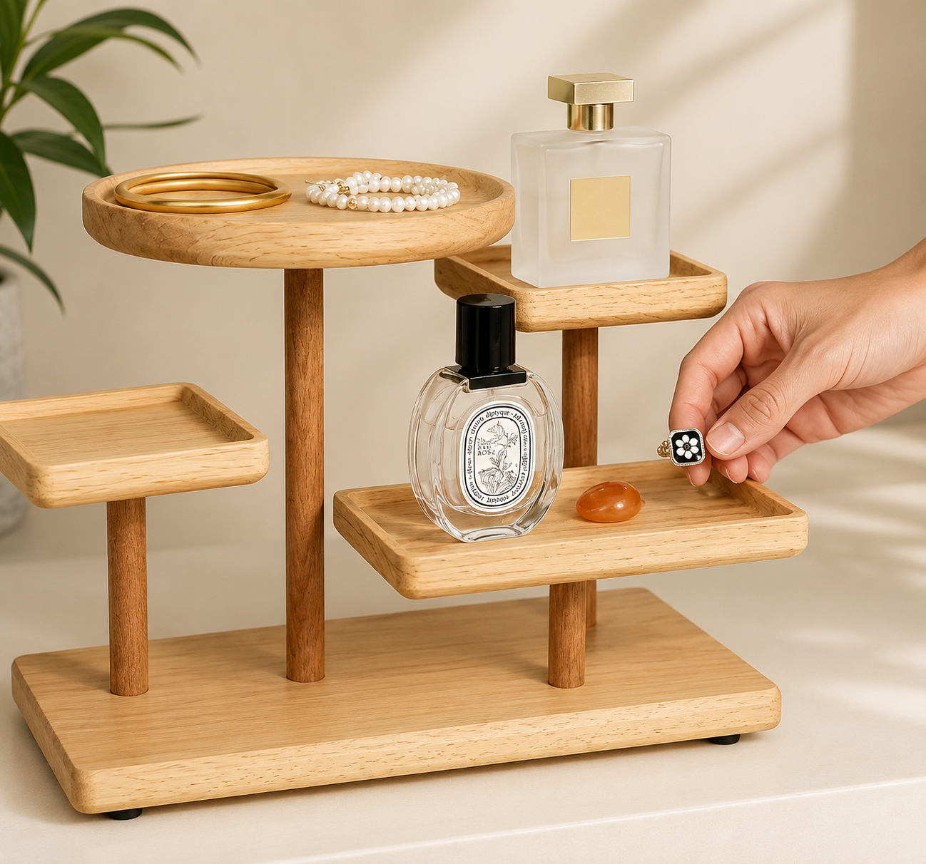 Wooden Display Shelf