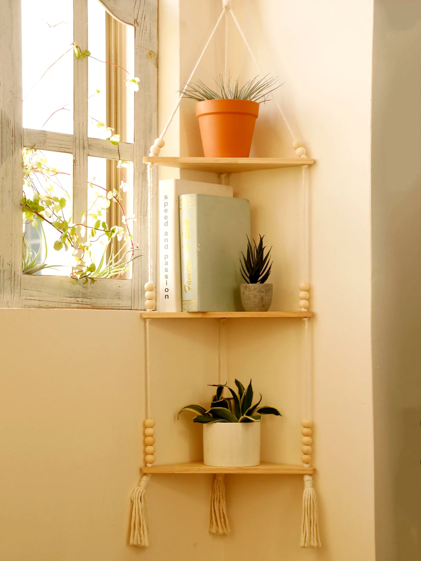 Wooden Hanging Shelf