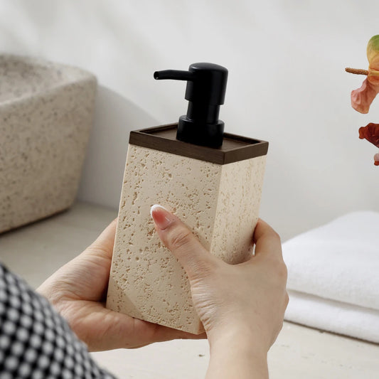 Travertine Soap Dispenser