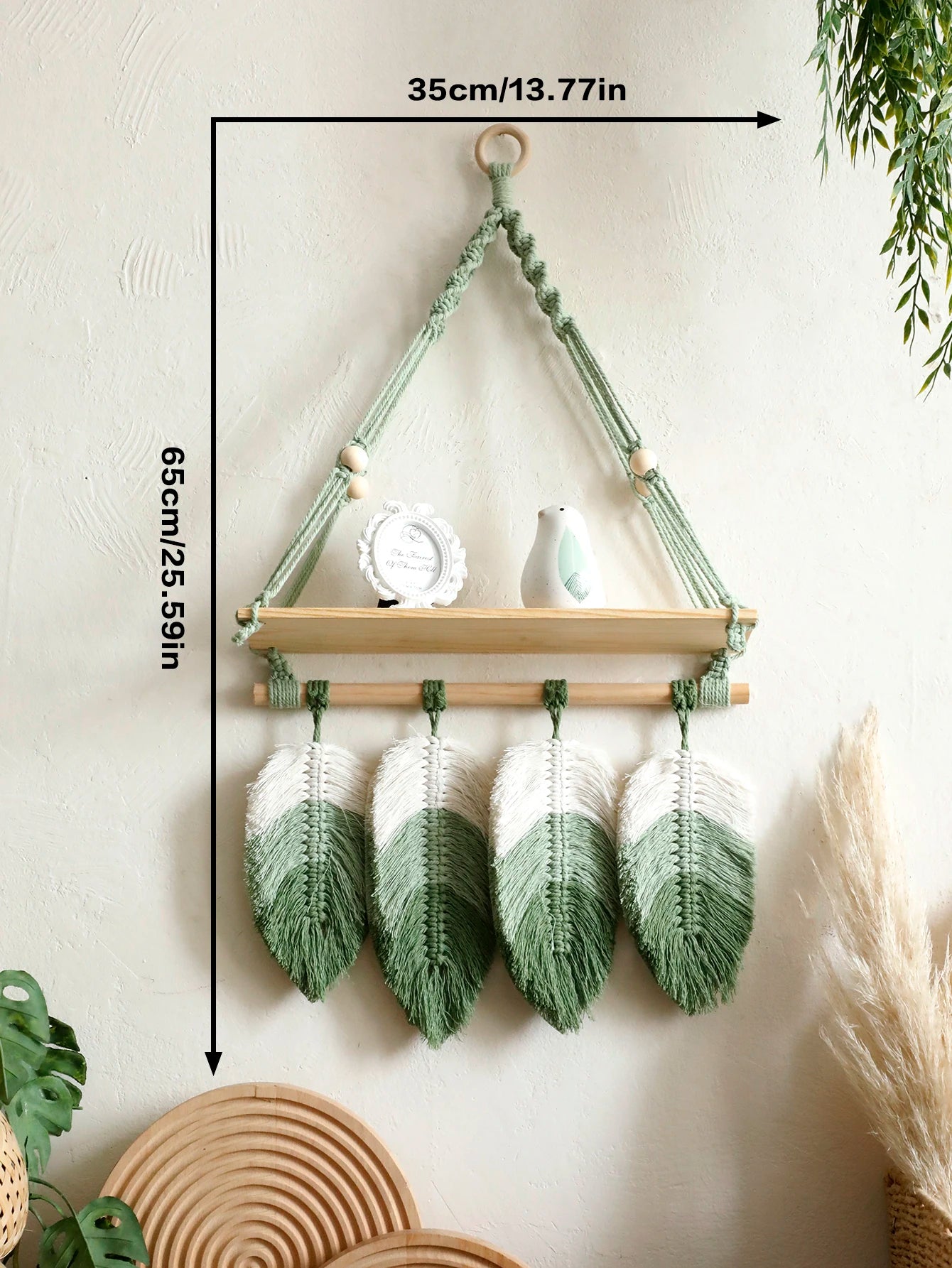 Floating Macrame Shelf