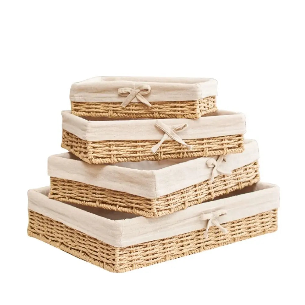Handmade Rattan Storage Baskets