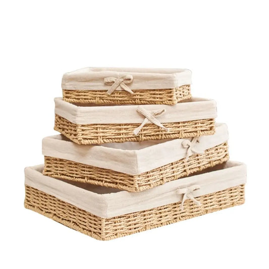 Handmade Rattan Storage Baskets