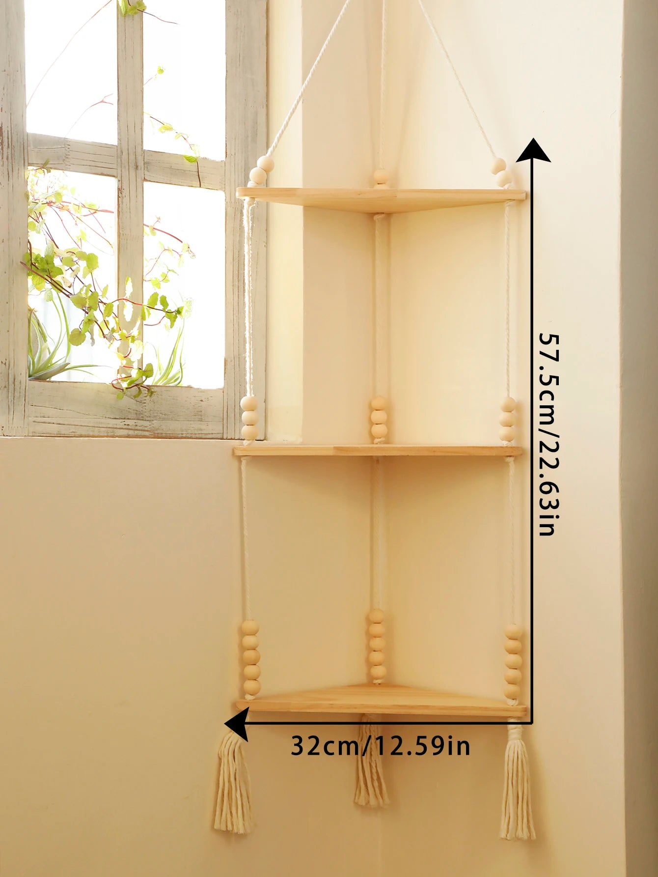 Wooden Hanging Shelf