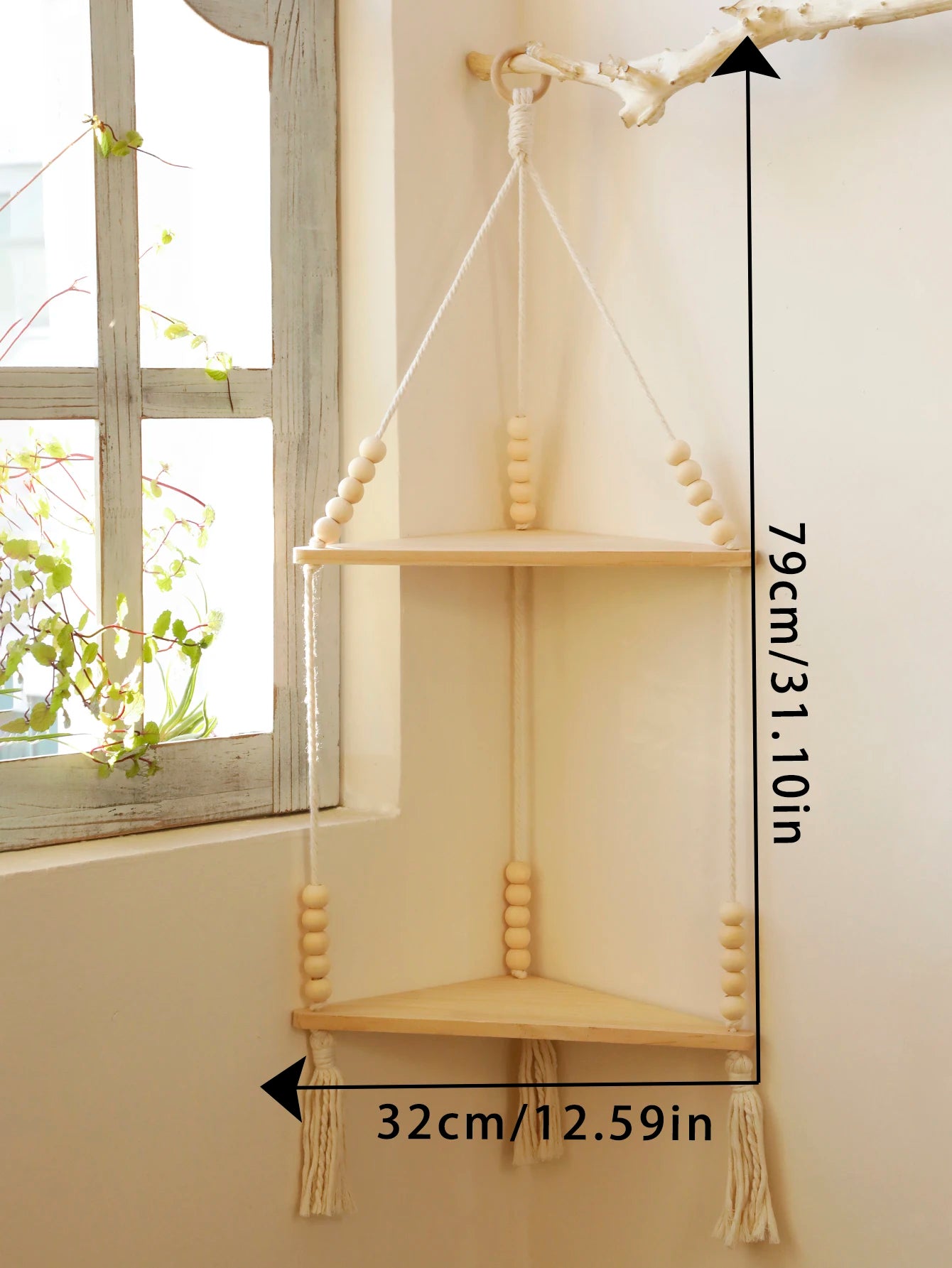 Wooden Hanging Shelf