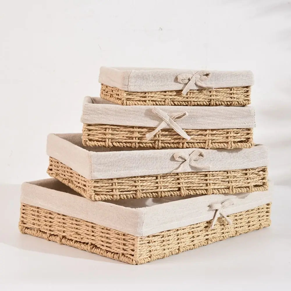 Handmade Rattan Storage Baskets