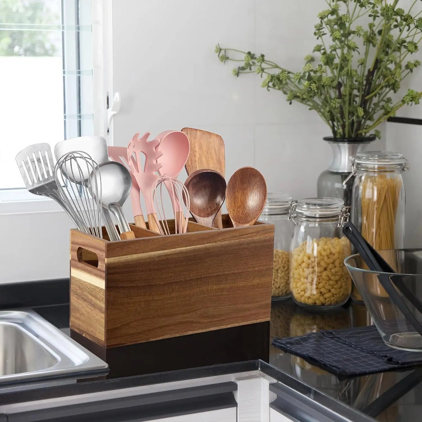 Wooden Utensil Storage