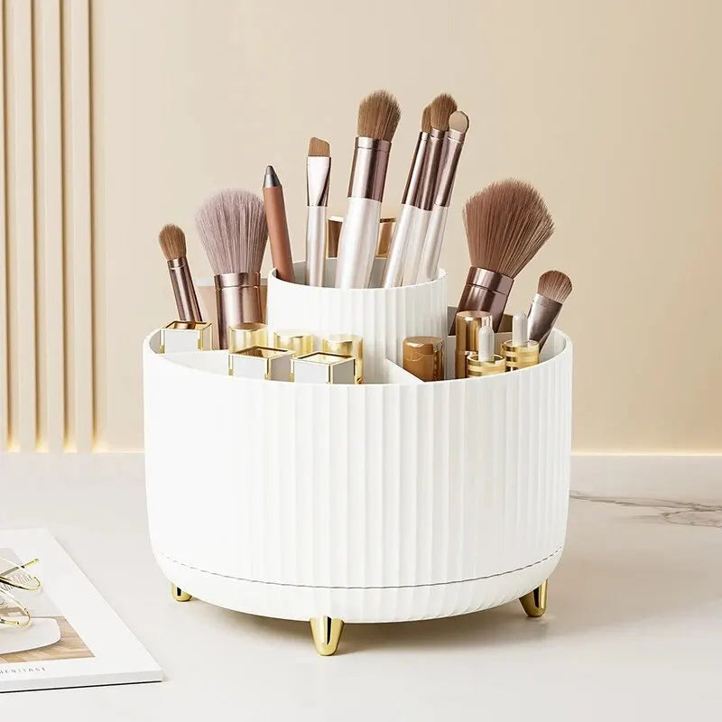 Rotating Makeup Brush Organizer