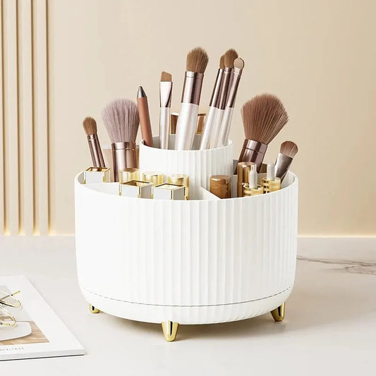 Rotating Makeup Brush Organizer