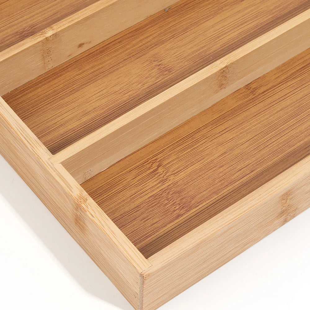Bamboo Cutlery Organizer