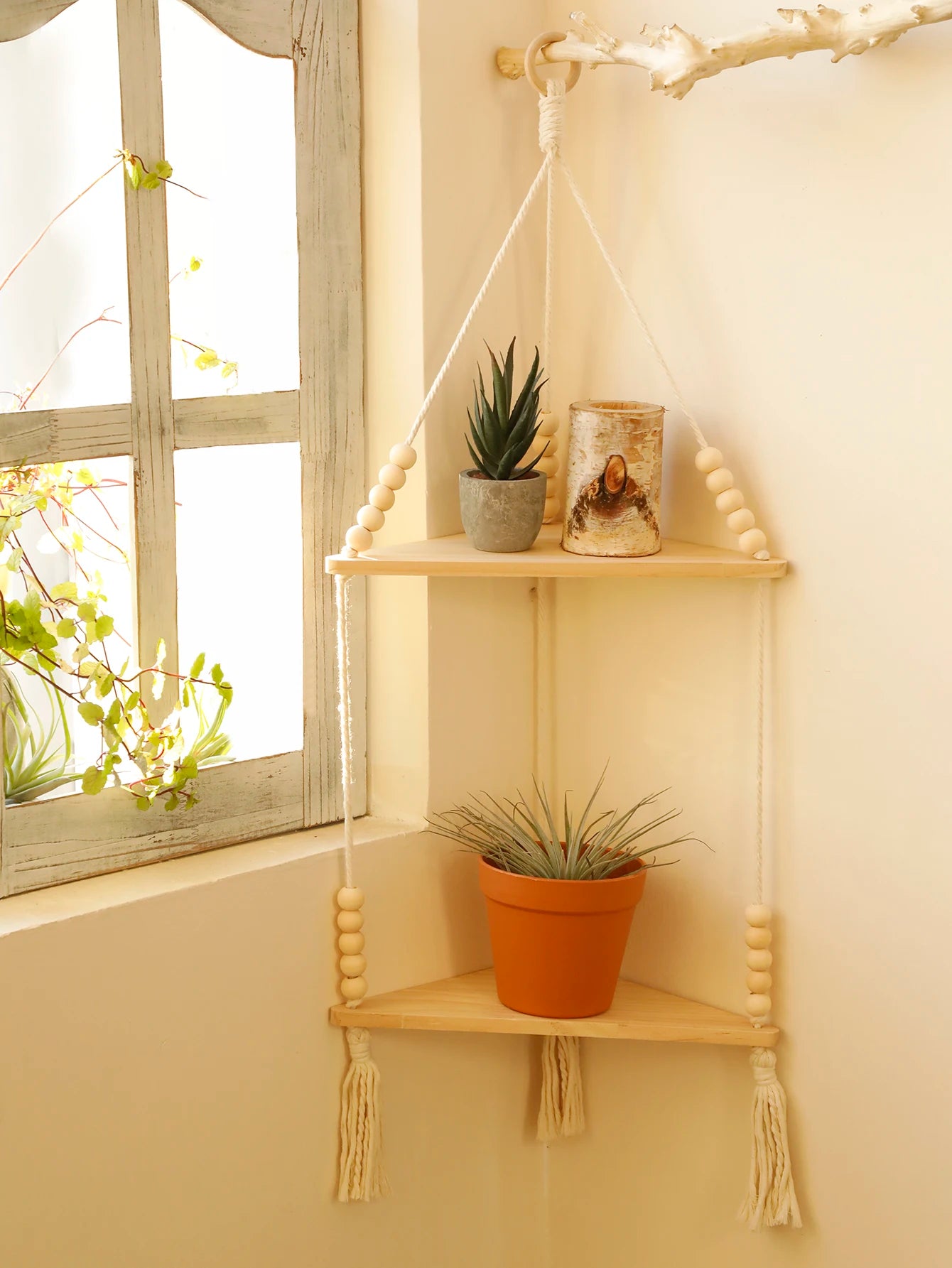 Wooden Hanging Shelf